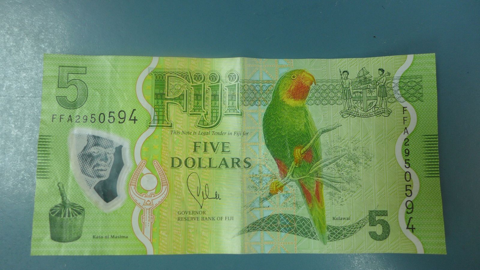 Biljet van vijf Fijische dollar