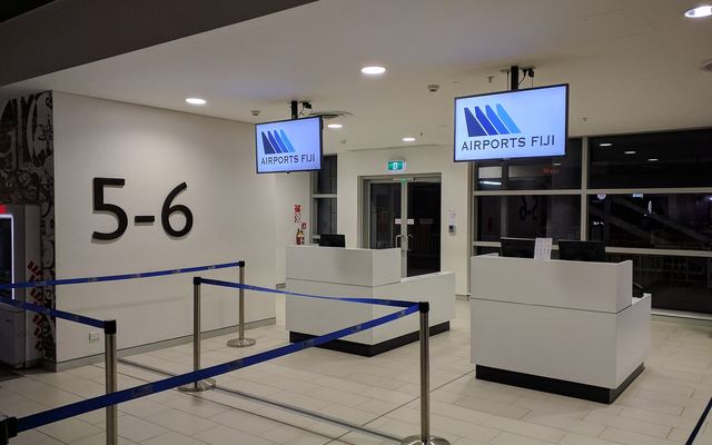 Gates 5 en 6 op Nadi International Airport